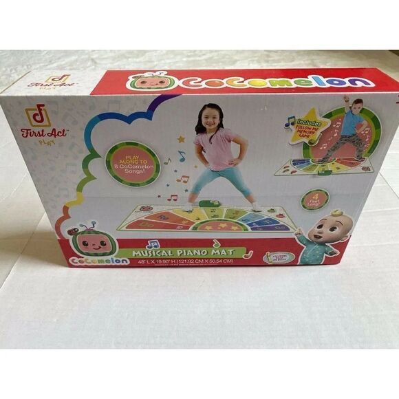 Cocomelon Musical Piano Mat 8 Songs 4 Feet Long Follow Me Memory Game NEW - Picture 1 of 12